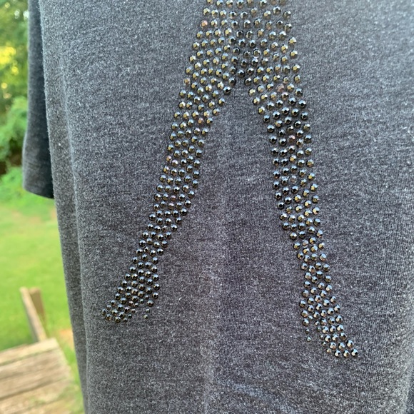 Scissor Leg Bedazzled Tee - Picture 4 of 7
